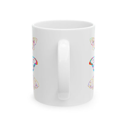 Colorful Whimsical Butterfly Ceramic Mug | Perfect for Coffee, Tea, Gift for Nature Lovers, Birthday, or Any Occasion