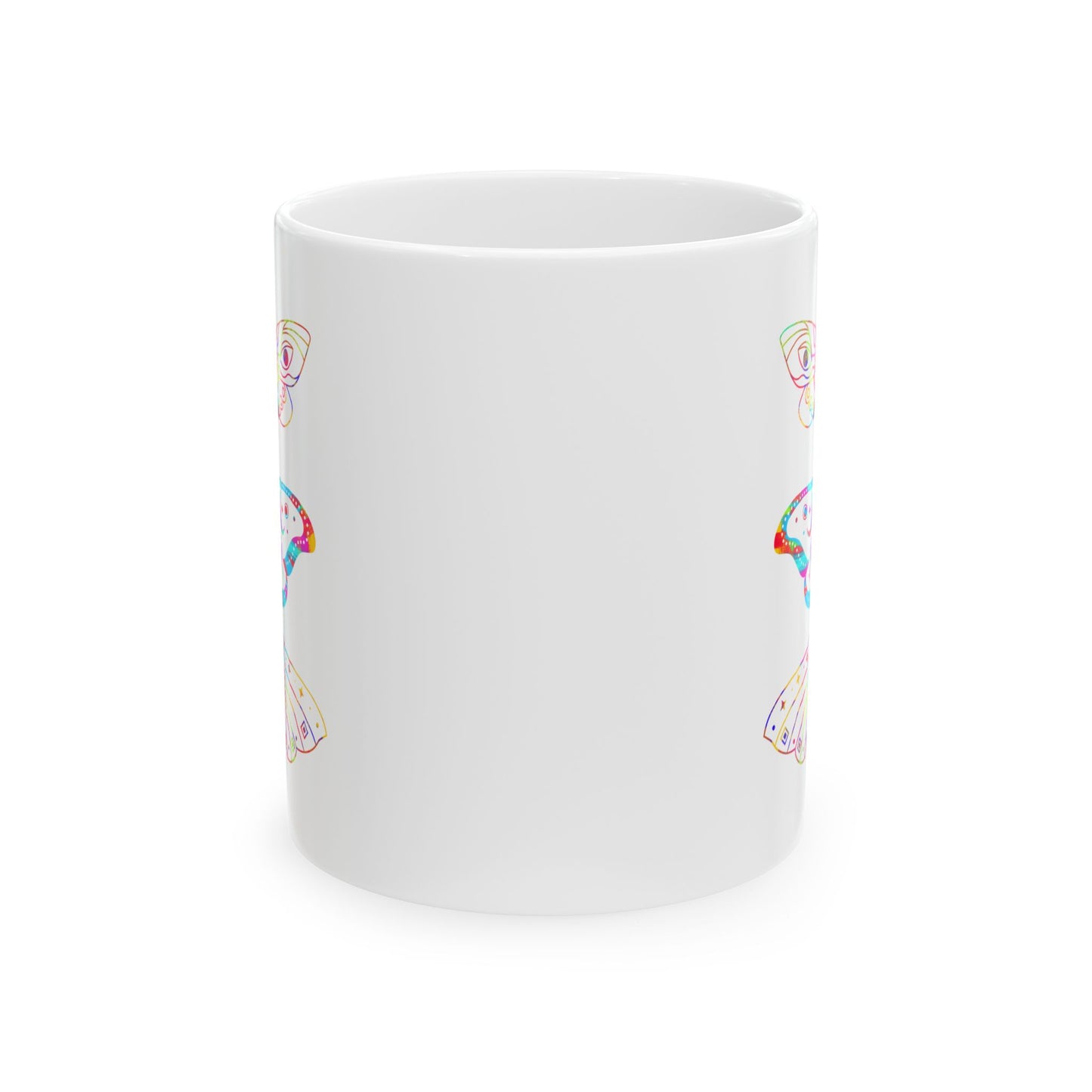 Colorful Whimsical Butterfly Ceramic Mug | Perfect for Coffee, Tea, Gift for Nature Lovers, Birthday, or Any Occasion