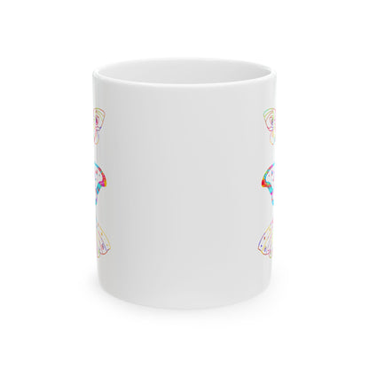 Colorful Whimsical Butterfly Ceramic Mug | Perfect for Coffee, Tea, Gift for Nature Lovers, Birthday, or Any Occasion