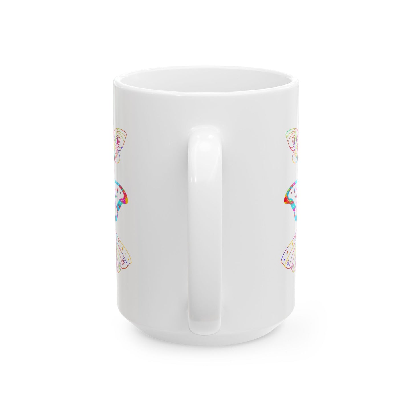 Colorful Whimsical Butterfly Ceramic Mug | Perfect for Coffee, Tea, Gift for Nature Lovers, Birthday, or Any Occasion