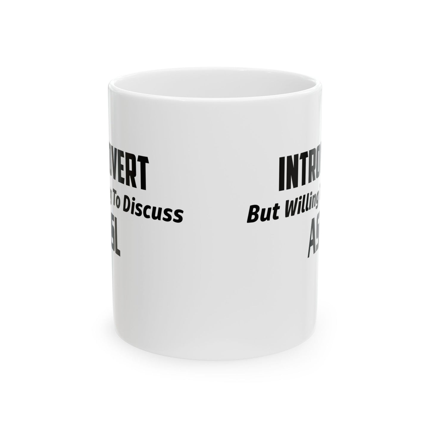 Ceramic Mug - Introvert but willing to discuss ASL Mug